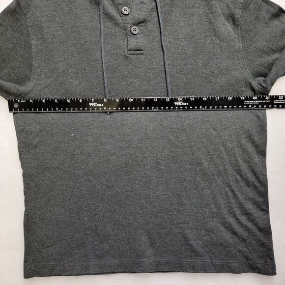 Mizzen Main Performance Stretch Henley Moisture Wicking M Lg Sleeve Hoodie Mens - Picture 13 of 16